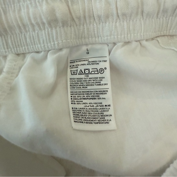 Old‎ Navy High Waisted Cropped Linen Blend Pants Size Large NWT - Picture 6 of 6